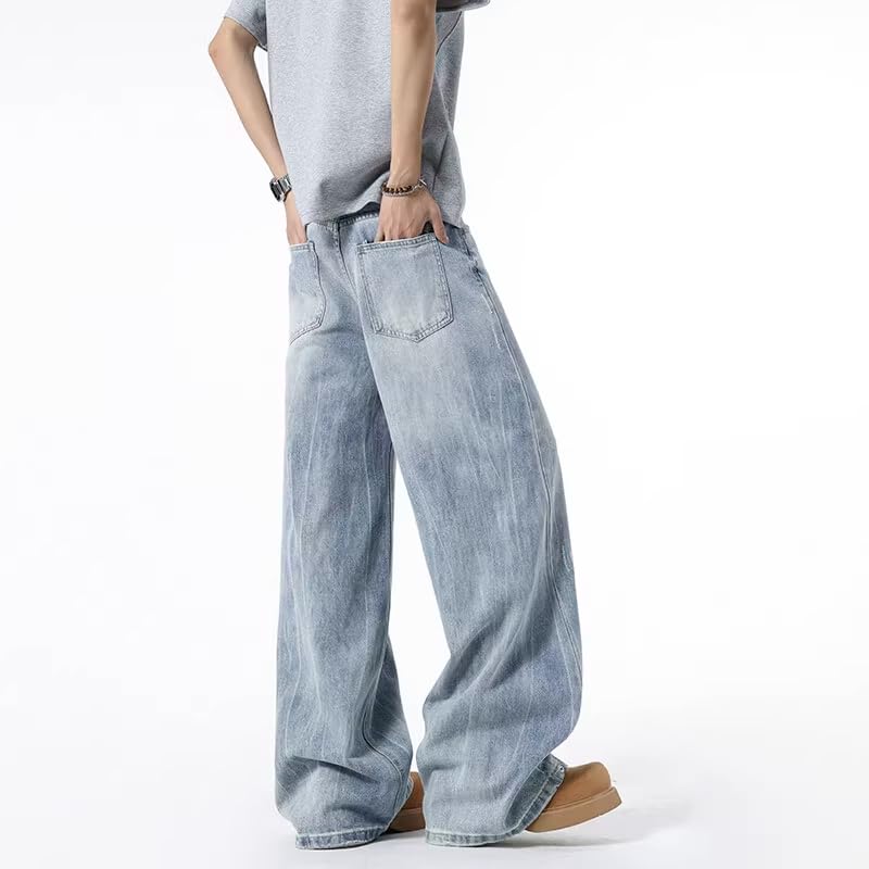 Men's Straight Leg American Denim Jeans for Summer2