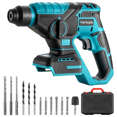 Womkuyta 電式ハンマードリル 18V充電式ドリル 打撃ドリル...