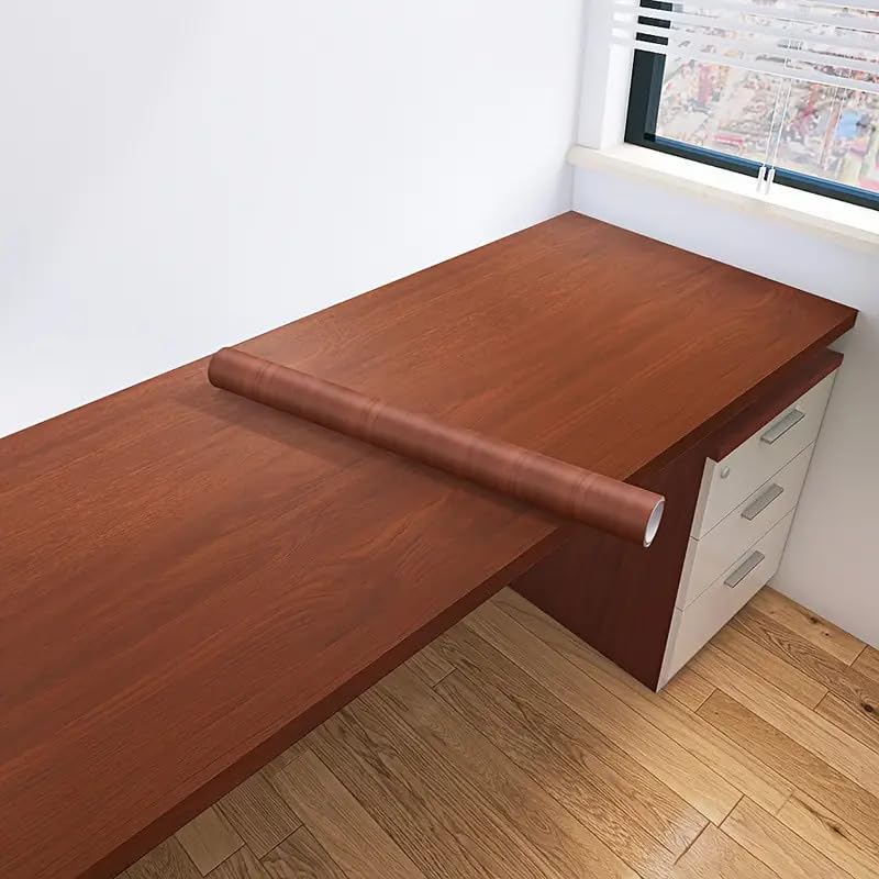 HOMSUN Wood Grain Contact Paper Self Adhesive Wallpaper Peel and Stick Vinyl Wall Paper Room Decor Wall Sticker (Populus Mahogany, 24" x 150" Inch) (B0D9FL3XT2) Amazon Price History, Amazon Price Tracker