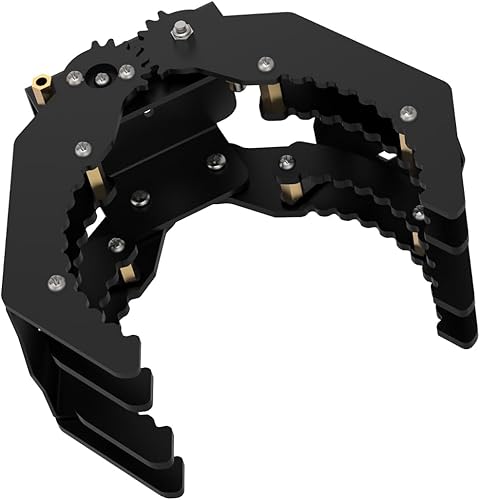 Garra de brazo de robot mecánicopinza de robot agarrador (garra mecánica negra sin servo)