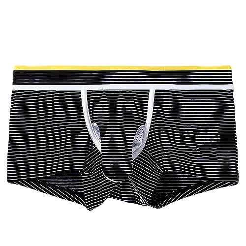 Men's underwear, pure cotton elephant trunk pants, breathable and fashionable striped boxer shorts