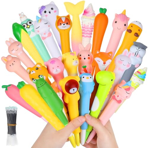 PerKoop 40 bolígrafos squishy con recambios miniatura 1