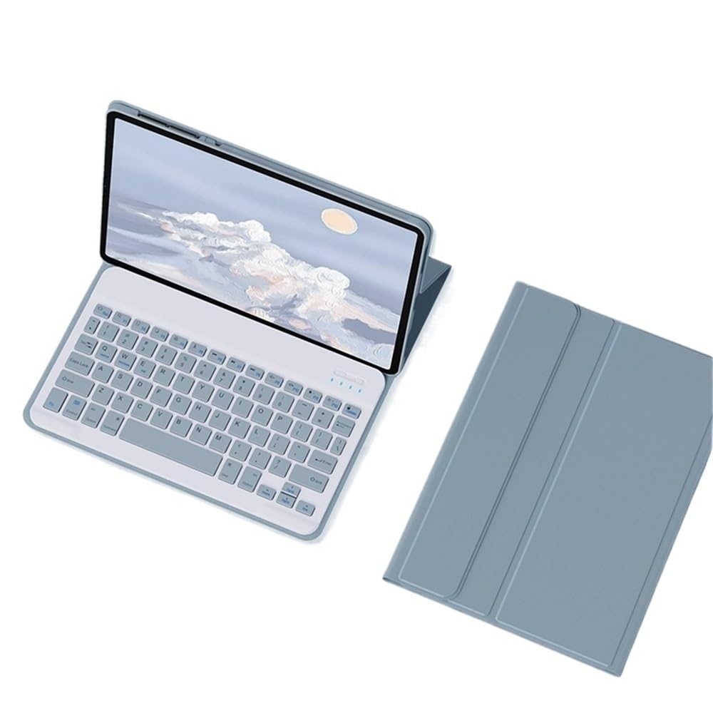 Funda de cuero premium para Huawei MatePad 11.5S con teclado retroiluminado 7