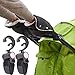 Osuter Manoplas Carrito Bebé Forro Polar Guantes de Silla de Paseo Anticongelantes con 2PCS Rotativo Ganchos Carrito Bebe para Invierno Varios Tipos Cochecito