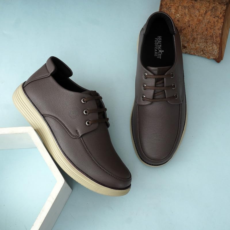 Image of HEALTH FIT Super Comfortable & Breathable Soft Sole Ultra-Lightweight Shoes Everyday Stylish & Durable Classic Design Shoe for Men's 1733