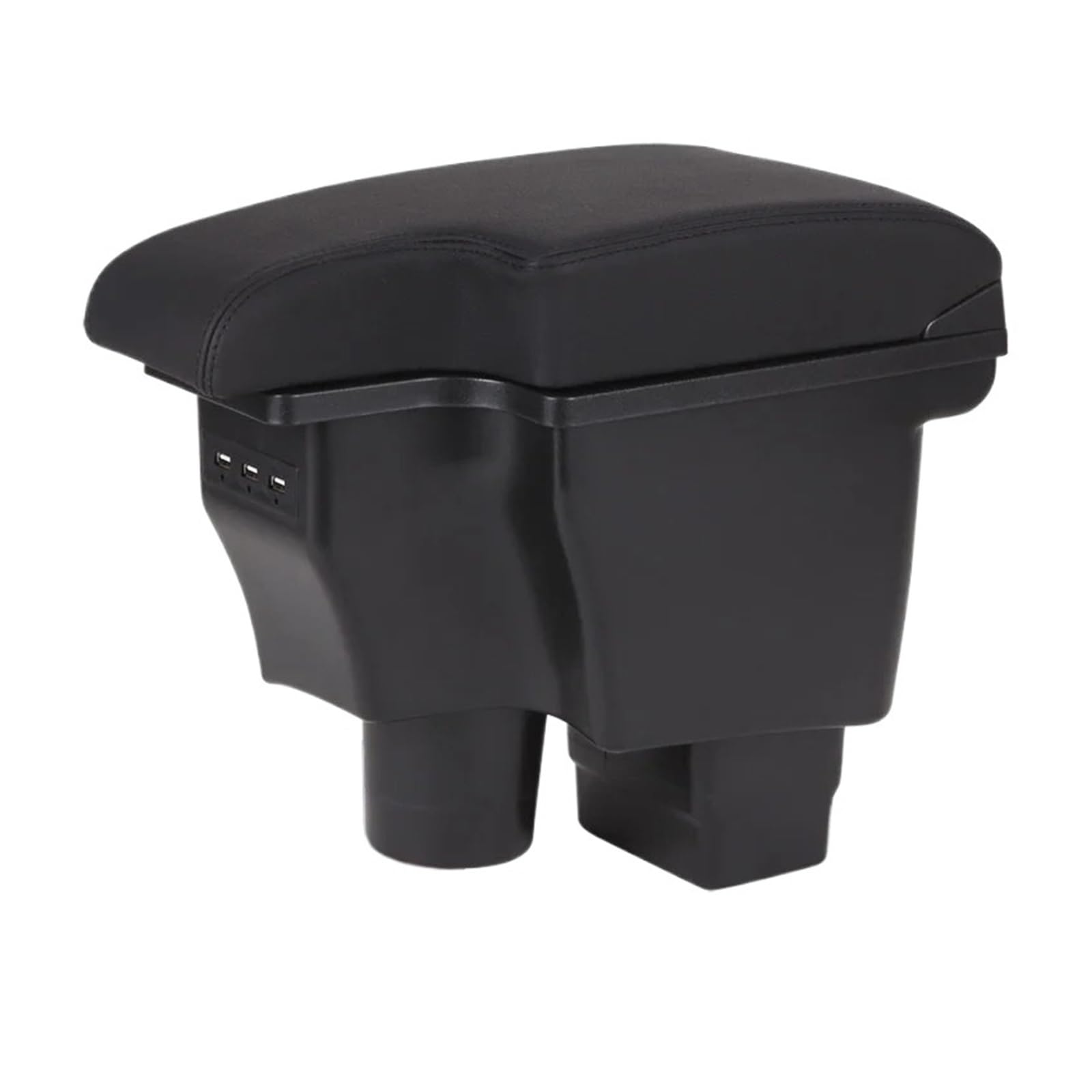 UMDJJU For Mazda 2/CX-3 Armrest Box Retrofit Car Storage Accessories Charging USB Car Centre Console Armrest Box(B2genuine leather)
