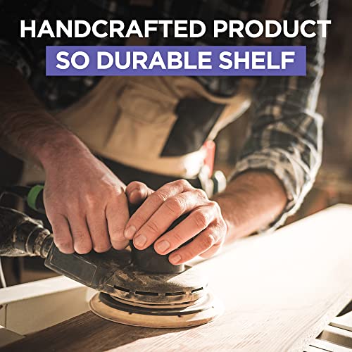 Dalnim Extra-Large 18-Inch – Premium Moon Shelf – Black Shelves For Wall Decor – Wooden Display Shelves With 2 Secure Hooks – Healing Crystal And Stone Shelf For Living Room, Meditation Room, Nursery #TOP6