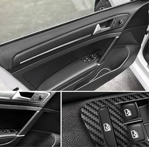 Image of WALLMATE? Matte Wrap Vinyl Peel and Stick Car & Bike Wrap Sheet Vinyl Car Wrap Sheet Roll Film Sticker Decal Sticker (12x120 /Inch, Black Carbon)