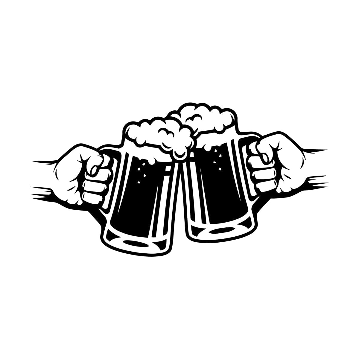 Beer Wall Decal Beer Drink Wall Sticker Bar Decor Sticker Vinyl Beer Wall Art Decor Beer Quotes Decal Beer Lovers Decal Small - 30x57cm