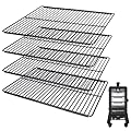 Hisencn Cooking Grates for Pit Boss PBV4PS2, Pit Boss Pro Series II 4-Series Vertical Wood Pellet Smoker, 4 Pieces Porcelain Steel Cooking Racks Replacement Parts for Pit Boss 10739