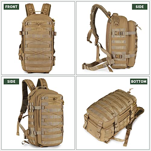 Huntvp-Tactical-Backpack-15L20L-Small-Military-Rucksack-Daypack-Molle-Army-Work-Bag-Motorcycle-Backpacks-for-Men-Women-Camping-Cycling-School-Travelling-Hiking-Fishing-Hunting-Sports-Outdoors