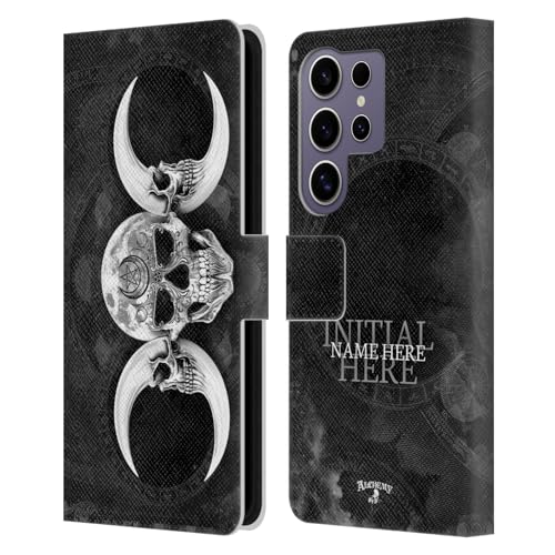 Coque en Cuir à Portefeuille Samsung S25 Ultra Étui personnalisé Alchemy Gothic Lune de la Déesse