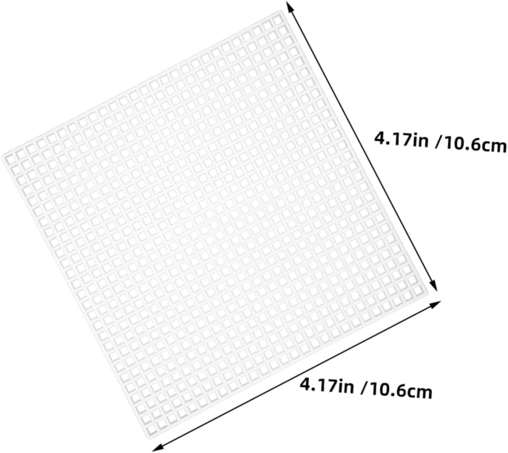 GARIOUANS 10Pcs Plastic Mesh Canvas Sheets Durable Reusable Needlework for Crafting Embroidery and Crochet Projects for Beginners and DIY Enthusiasts