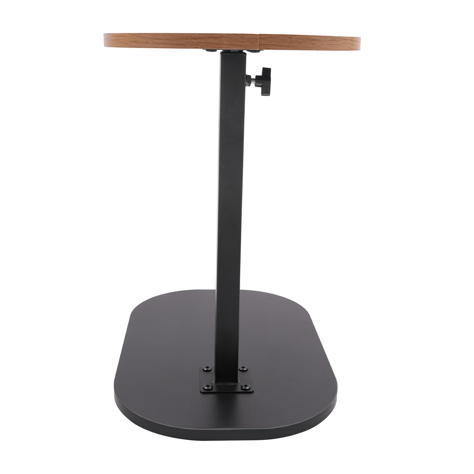 Mesa auxiliar en forma de C, pequeña mesa de café, sofá, mesa auxiliar para salón, dormitorio, tamaño de la placa superior 45 x 30 cm (madera, altura ajustable)