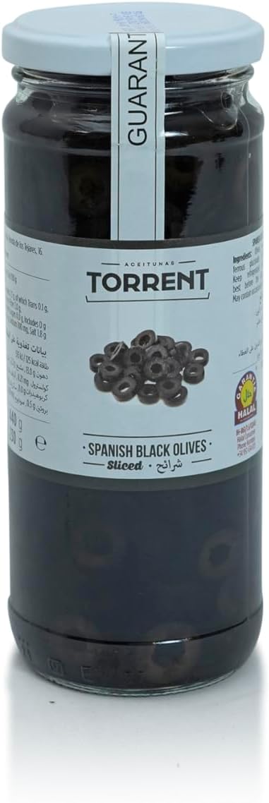 Torrent Sliced Black Olives 440g
