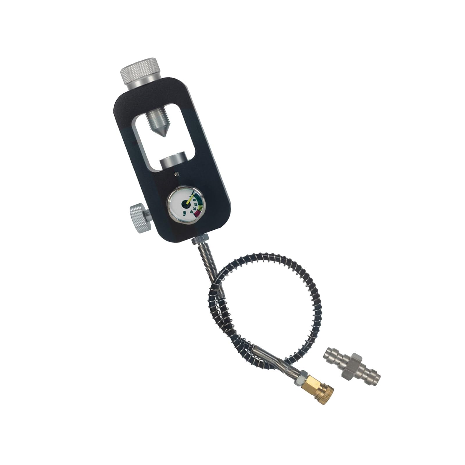 Jazuaiao A Diving Refill Dapter Luminum Diving Oxygen Cylinder Refill Dapter Tanks With Gauge Nd Hose Tanks Connectors