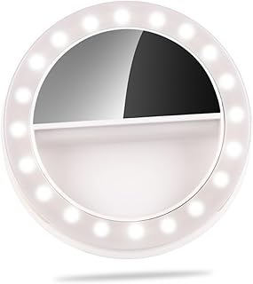 ABOOFAN 1pc Clip-on Selfie light portable ring light fill light supplementary lighting ring light for phone selfie light ring portable selfie light phone selfie light lens white cell phone