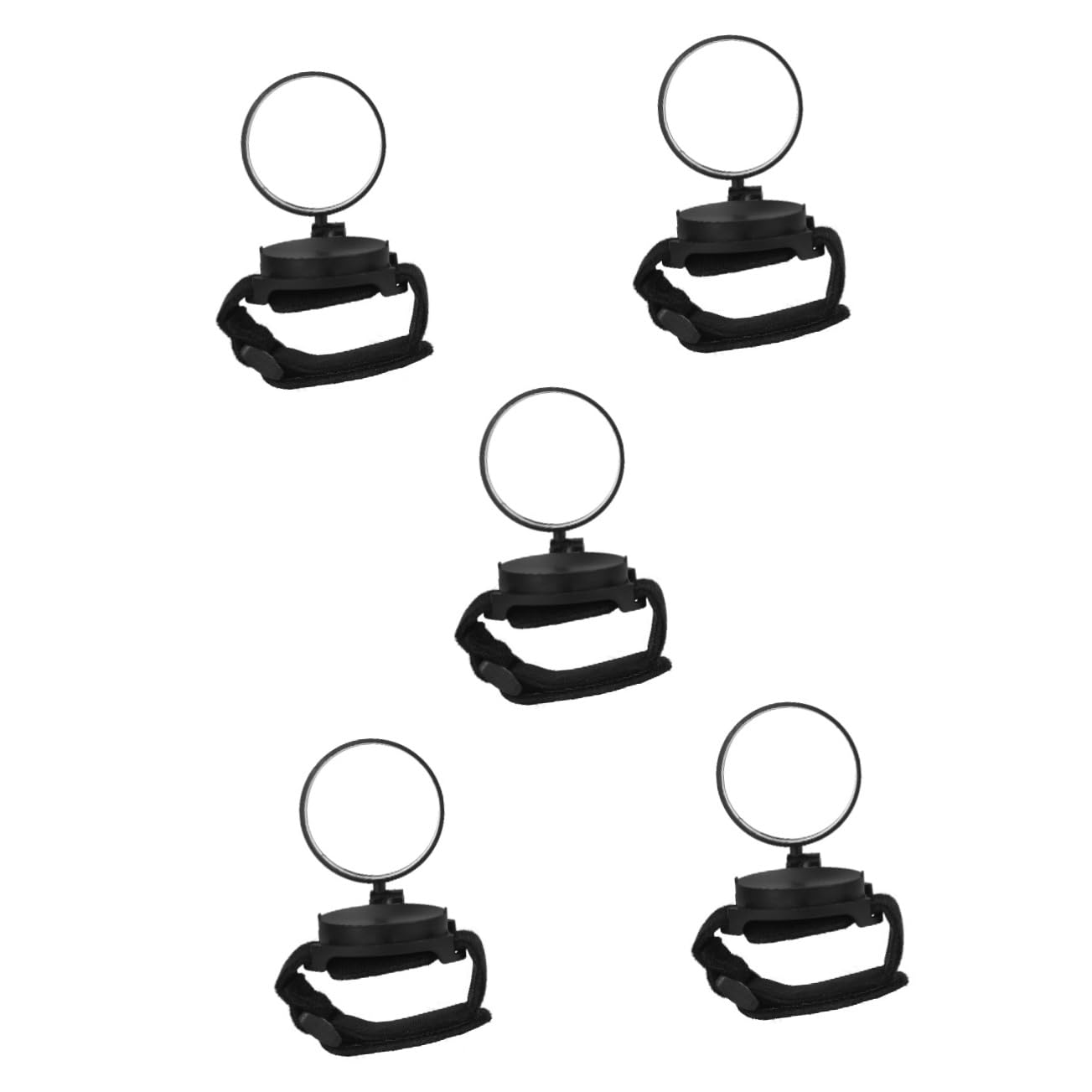 BESPORTBLE 5pièces Rétroviseur De Vélo à Bandoulière Rotatif Miroir De Sécurité Pour Cyclisme Accessoire Portable Pour Types De Vélos Pratique Pour Surveiller La Route