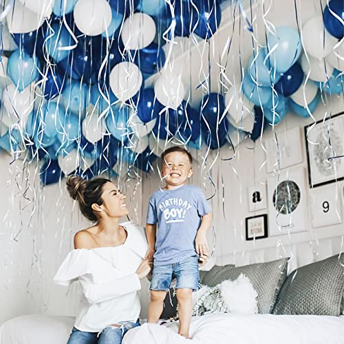 image for PartyWoo Blue and White Balloons 100 pcs 12 inch Royal Blue Balloons L