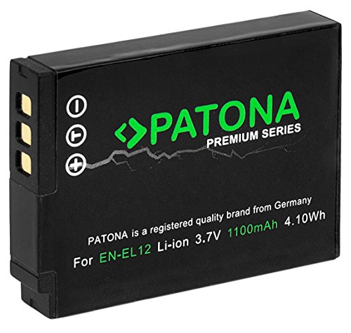 Patona - Batteria per Nikon EN-EL12, 1100 mAh