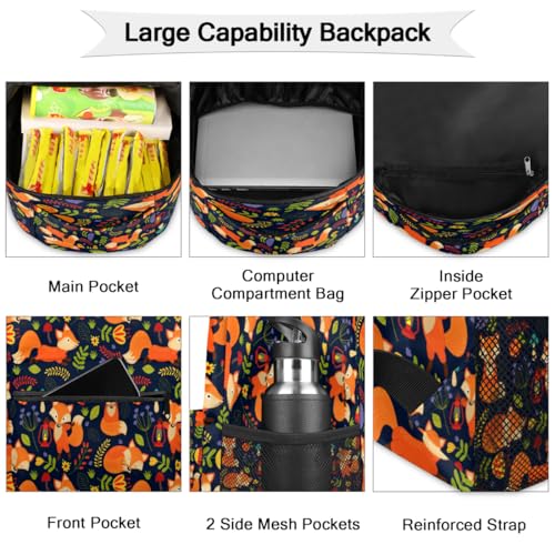 Sac à dos renard grand format avec compartiment ordinateur portable - 3