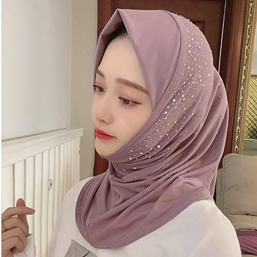 مجموعة وشاح مسلم رئيس نمط جديد حار أزياء عارضة القبعات الإناث الحجاب الحجاب الحجاب الحجاب الحجاب وشاح HJS القلقاس الأرجواني