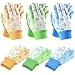 SEUROINT 6 Pairs Pack Women Soft Garden Gloves, PVC Dots Cotton Work Gloves Non slip Assorted Colors - Medium