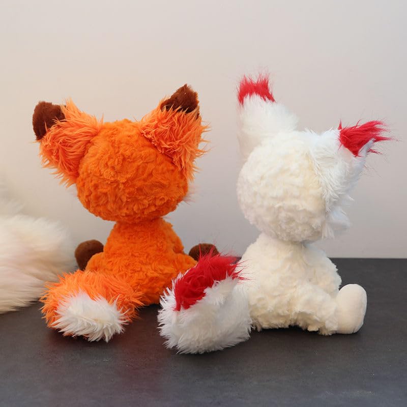 Fuchs Kuscheltier PlüSchtiere,SüßEs Stofftiere Fuchs PlüSchkissen, Squishy Plushies, Kuschelkissen Geschenk & Kuscheln – GemüTliches Schmusetier (Orange,55cm)
