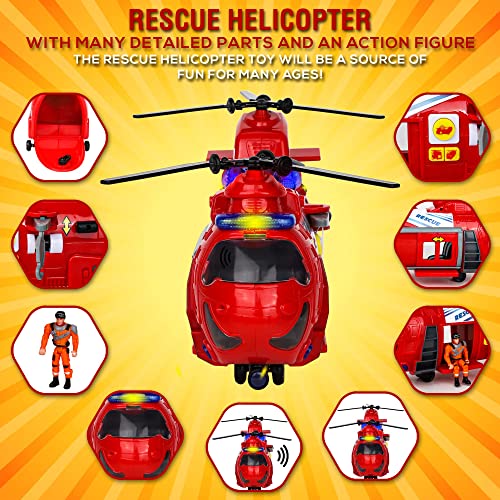 image for Playkidz Helicopter Toys for Boys, Toy Helicopter for Toddlers, Lights