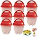 Silicona Cocedor Huevos, 8 Piezas Olla de Huevo de Silicona, Sin Bpa Molde para Escalfar Huevos, Antiadherente Recipiente Escalfador Egg Maker Egg Shaper Cocina Rápida de Huevos, Accesorios De Cocina