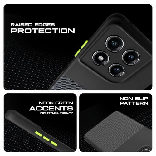 Image of AIBEX Premium Back Cover Case Compatible for Motorola G77 Power 5G / Motorola G37 5G / Motorola G37 Power 5G|Scratch & Drop Tested Shockproof Matte Texture Case with Soft Microfibre Lining - Black