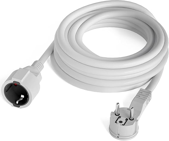 hb-digital Rallonge d'alimentation de 3 m avec fiche coudée vers prise ...