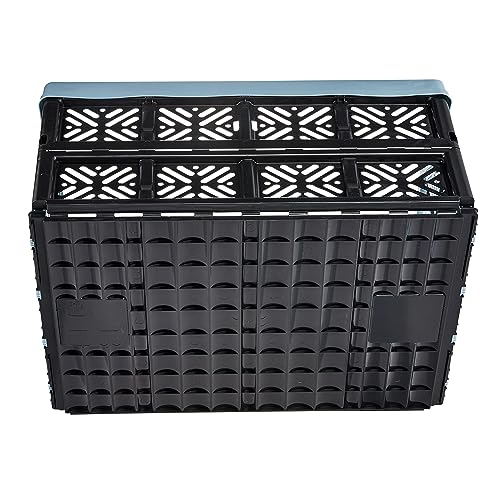 keeeper Stabile Klappbox Ida, Stabiler Kunststoff (PP), 48 x 35 x 23 cm, 32 l, Nordic Blue