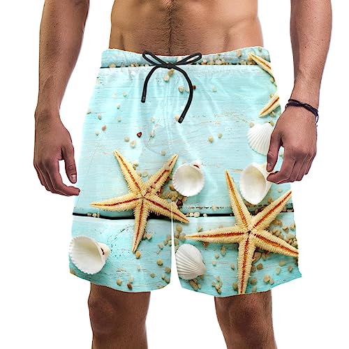 Maillots de bain pour hommes short de plage bleu étoile de mer