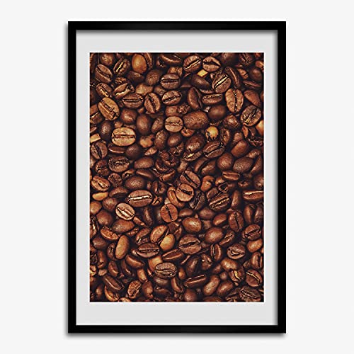 Cadre MDF 50x70 cm Tulup en bois pour tableau et affiche moderne motif grains de café