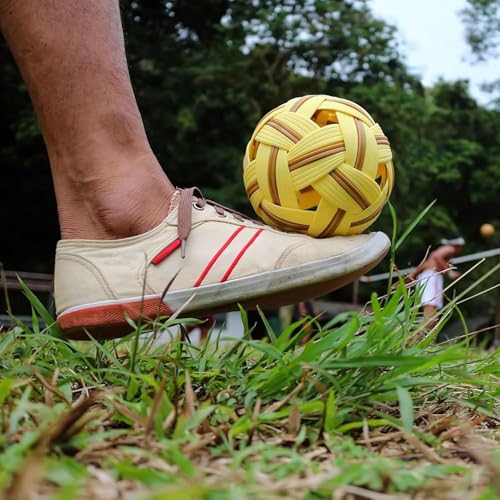 Image of VAYINATO Sepak Takraw Ball, Kick Volleyball - Mens Competion Ball - Imported from Thailand | Growing Sports in India