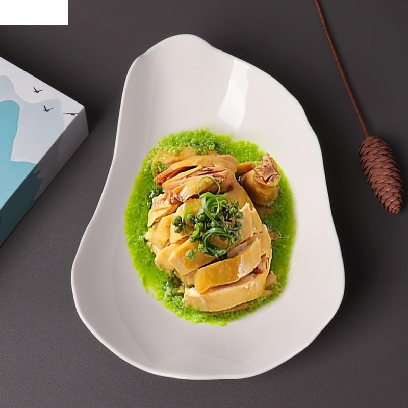 Campingteller Keramik Abendessen Gericht Kochen Platte Pasta Steak Restaurant Besteck Snack Dessert Salat Platten Dekorativer Teller(12 inch)