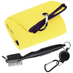Yellow Towel+black Brush