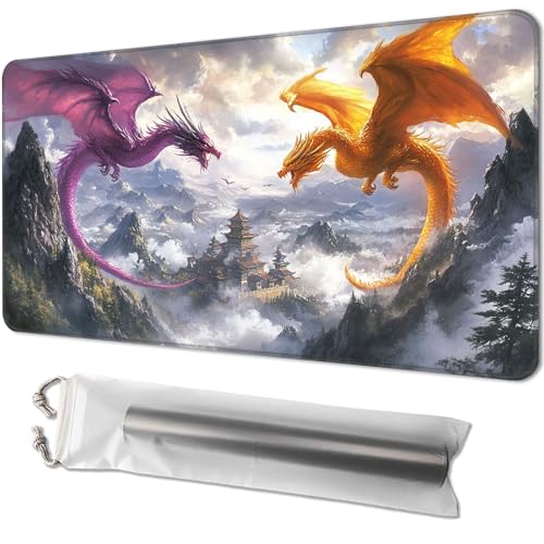MTG Tapis de jeu Magic The Gathering pour JCC avec sacs de rangement gratuits, 61 x 35,6 cm, idéal pour les jeux de cartes et les objets de collection, motif...