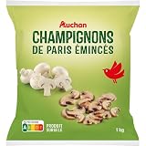 AUCHAN Champignons de Paris émincés 1 kg...