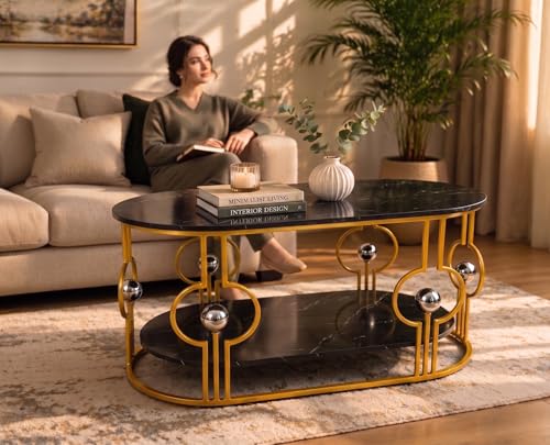 Image of Coffee Table (Ball Black Gold)
