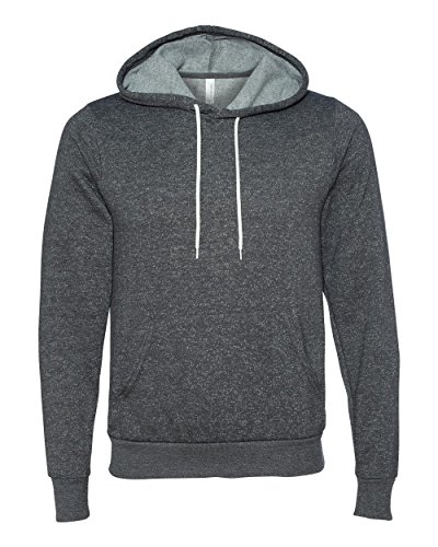 Bella + Canvas Unisex Poly-Cotton Fleece Pullover Hoodie (Digital Grey) (M)