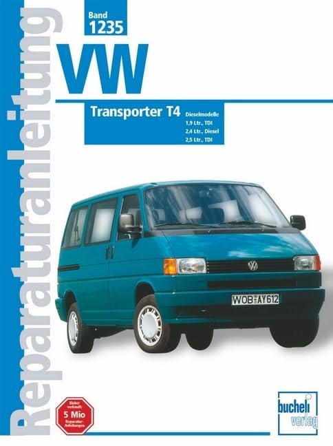 VW Transporter T4, Diesel (ab Jan. 1996-1999): 1,9 Liter, TDI, 2,4 Liter, Diesel, 2,5 Liter, TDI. 1996-1999