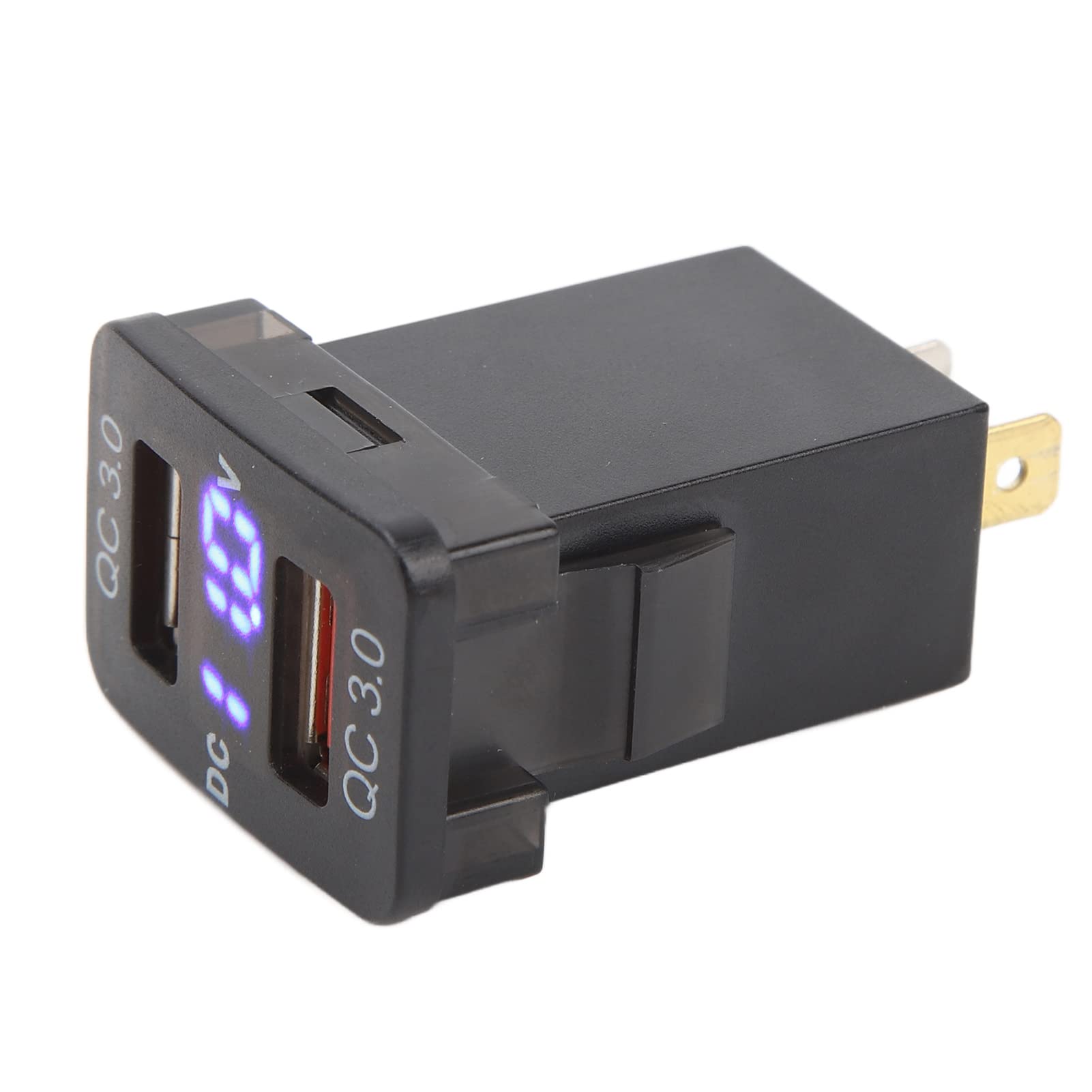 12V/24V Dual USB Car Charger Socket For Toyota Tacoma, Tundra, Land Cruiser - 3.1A Output, 65cm Wire, Easy Mount