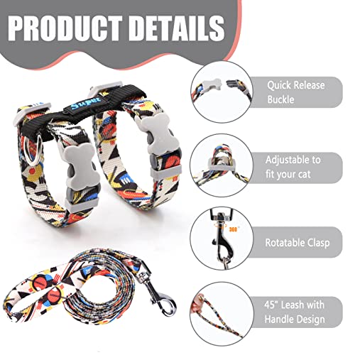 Supet Cat Harness and Leash Escape Proof for Small Large Cats, Adjustable Cat Collars Harnesses & Leashes for Walking… - Image 6