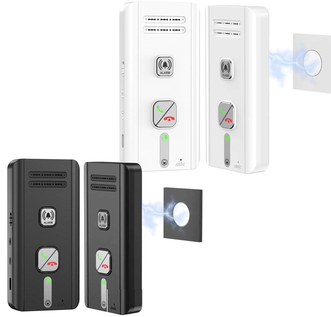 Gegensprechanlage 4er-Pack, 2 Wege Gegensprechanlage Funk, Intercom System für Zuhause, 500M Kabelloses Gegensprechanlage, Echtzeit-Kommunikation zwischen Räumen für Zuhause, Büro und Fabrik