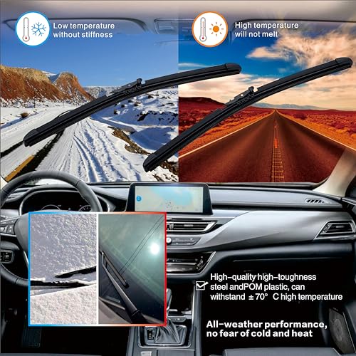 Image of Windshield Wiper Blades 18 inch+28 inch Fit For 2016-2020 Tesla Model X (Set of 2)