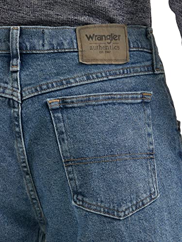 Image of Wrangler Men's Loose Fit Cotton Jeans (Grey, Vintage Stonewash)
