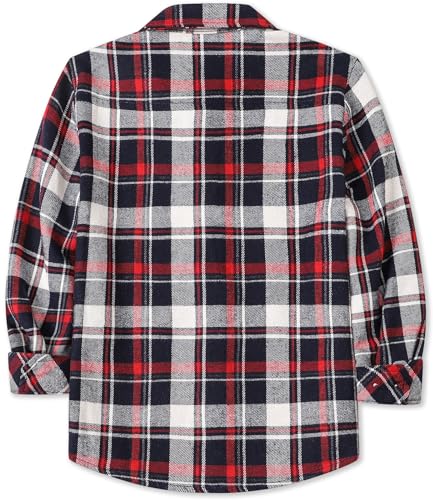 Image of Betusline Boy and Men Button Down Plaid Shirt | Soft,Breathable and Comfortable Fabric