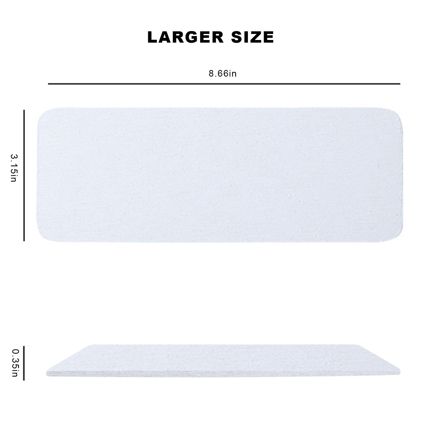2pcs Water Absorbing Stone Tray, Diatomite Soap Dish 8.66x3.15in Water Absorbent Diatomite Coasters - Image 3